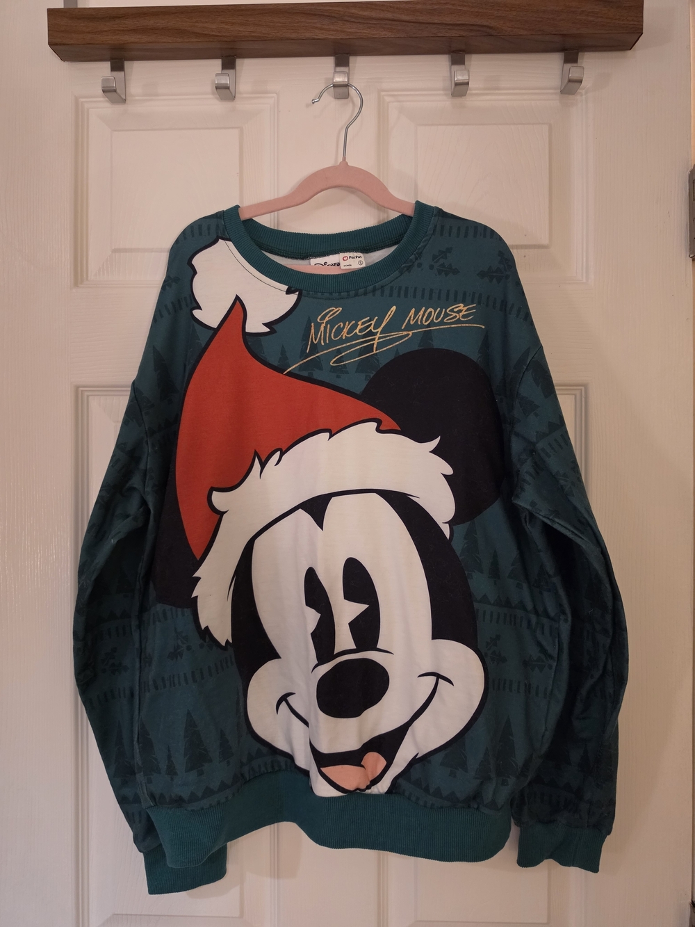 Disney Crewneck Sweater with Christmas Mickey